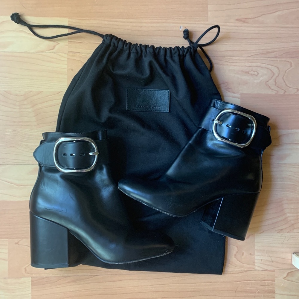 Alexander wang kenze buckle boots